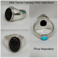 Cincin Batu Akik Yaman Dengan Khiriz/Hiriz Ayat Kursi