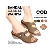 Slippers ContinoWanita Sandal/ Wanita Wedge Sandal/ Casual Sandal/ Wanita Women's Sandal/ Sandal/ La