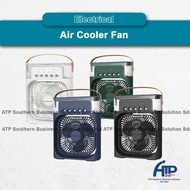 Air Cooler Fan Mini USB Portable Aircond Fan With 5 Sprays 7 Color Night Light Air Humidifier Keep Body Cool