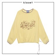 Kloset Embroidered Loose Shirt (LS2-25-T013)  เสื้อเชิ้ตทรงหลวมที่ดูเรียบง่าย