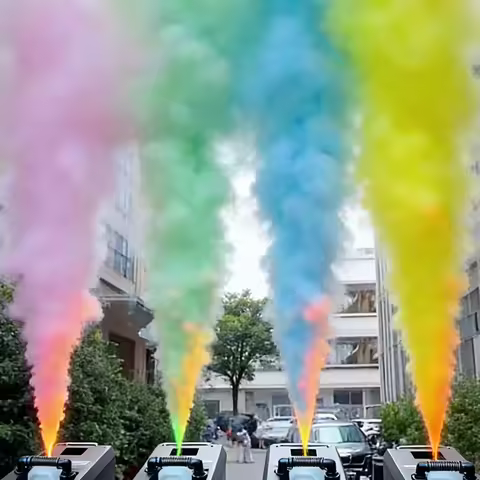 Event Color Smoke Machine Remote DMX512 Stage DJ Wedding Party Gender Reveal Marriage Effect Use Fog