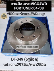 จานดิสเบรคหน้า Vigo วีโก้4WD Vigo2WDยกสูง FORTUNER  ปี'04-'08 Vigoสมาร์ทแคป2WDยกสูง Prerunnerพีรันเน