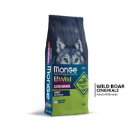 MONGE B-Wild Premium Low-Grain & Grain Free มอนเจ้ อาหารสุนัขโต โลว์เกรนและเกรนฟรี เกรดซูเปอร์พรีเมี
