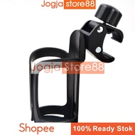 Trolley Bottle Bracket Cage Bicycle Drink Holder - Black