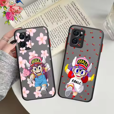 Dr Slump Arale Cover For OPPO Reno 12 11 10 8 7 6 5 4 2 Lite Pro Plus 5G Frosted Translucent Phone C