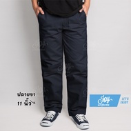 กางเกงทรงกระบอก K7 ขา 8 นิ้ว 9 นิ้ว และ 11 นิ้ว งานแท้ผ้าหนา สีดำ-สีกรม กางเกงช่าง เทคนิค