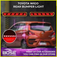 ◸ ◄ ◬ Toyota Wigo 2012 - 2023 ( Gen 1& Gen2 ) Rear Bumper Light Special Design Rear Bumper Lights 2