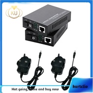 1 Pair Fiber Transceiver 100Mbps 20KM Single Mode Single Fiber SC Gigabit Media Converter 1310/1550n