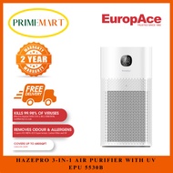 EUROPACE EPU 5530B HAZEPRO 3-IN-1 AIR PURIFIER WITH UV - 2 YEARS WARRANTY