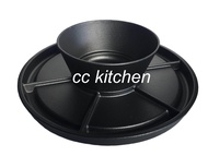 CAST IRON 2-In-1 BBQ Plate And Bowl