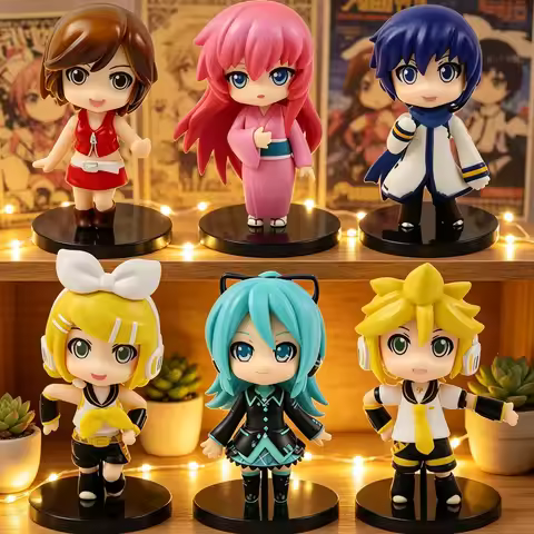 Vocaloid Series Collectible Bundle – Virtual Singer Theme, Premium PVC Material, Desktop Display & O