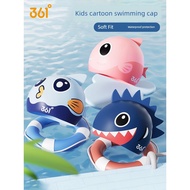 361 Degree Cartoon Cute Elastic Girl Silicone Swimming Cap