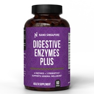 Nano Singapore Digestive Enzyme with Probiotic - Bloating, Indigestion & Gut Health Support