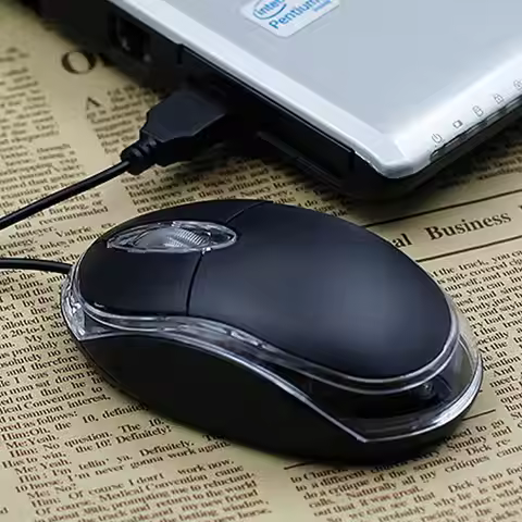 USB Optical Wired Mouse Blue Backlit Type C Ergonomic Multimedia Keys Silent Mouse for Office, Home,