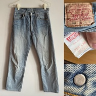 Levi's 501 Jeans Care Label Year 93 made in usa Waist 29