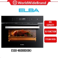 [ORIGINAL] ELBA Build- In Steam Oven 60L ESGO-N6088D(BK) 2 in 1 Built in Steam & Oven / 16 Functions