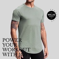 冰絲超輕快乾💦歐美短袖瑜伽跑步運動健身汗衫男Man yoga workout running  lightweight gym sports short sleeve T shirt