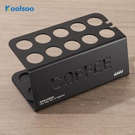[Koolsoo] Single Dose Coffee Cellar Stand with 10 Holes Sturdy Coffee Bean Storage Tubes