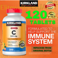 120 Tablets - Kirkland Vitamin C 500mg AUTHENTIC I Imported from USA I Supports the Immune System I Promotes Antioxidant Activity I USP Verified