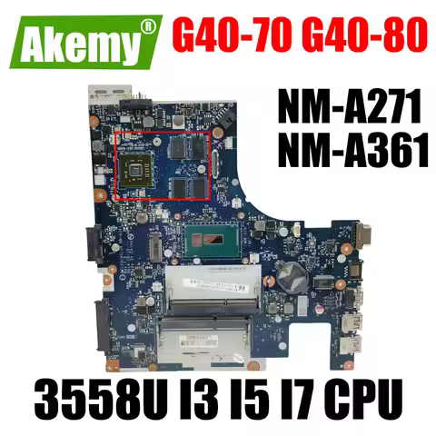 For Lenovo Ideapad G50-70 G40-70 Mainboard NM-A271 90006426 216-0856050 DDR3 Motherboard With I3 I5 