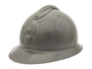 二戰法軍M-26亞德里安鋼盔 - 步兵款 (非 德軍 國軍 日軍 刺刀 防毒面具 抗戰)