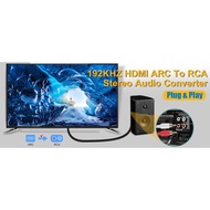 ARC to RCA Audio Adapter, ARC Audio Return, CEC Volume Control, ARC Audio Cable