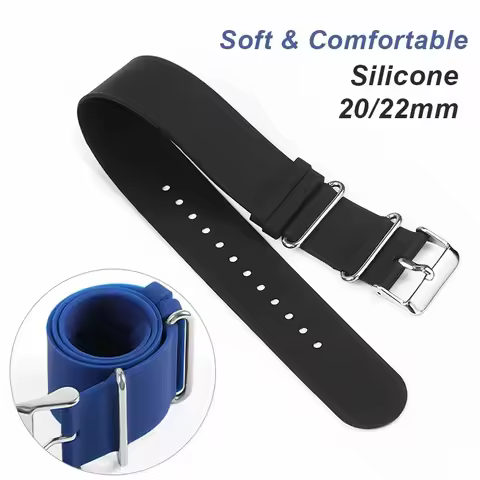 18mm 20mm 22mm One Piece Silicone Strap for Casio Soft Rubber Band for Seiko Black Grey Men Women Re