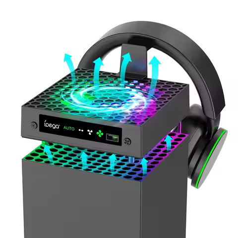 IPEGA Cooling Fan for Xbox Series X with Automatic Speed Adjustable, High Performance Cooling, Low N