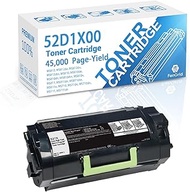 52D1X00 Toner Cartridge, Black, 45,000 Page-Yield, Works with Printer Models Lexmark 52D1X00 MS711dn