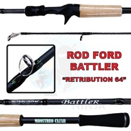 NINJA - ROD FORD Battler Fishing Rod "Retribution 64" Length 6'4 Feet PE 4 Max Jig 1/4-1/2oz Casting