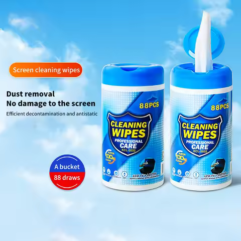 88PCS/Box Soft Anti-static Cleaning Wipes - Wet Tissues for Computer Laptop LCD Monitor TV Mobile Ph