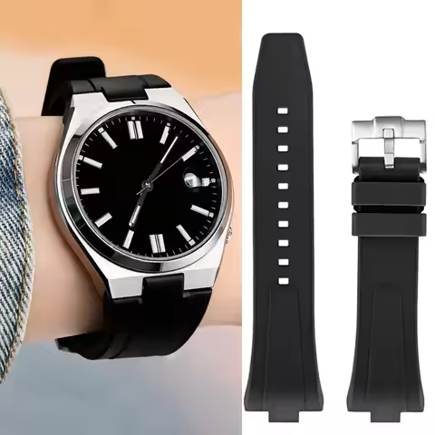 9mm Fluoro Rubber watch Strap for Citizen NJ0150 NJ0151 0155 Quick Release Men FKM Sport Waterproof 