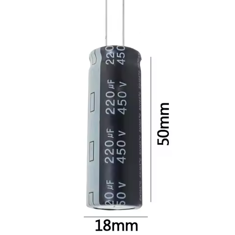 450V220UF volume 18x50mm 450v 220uf aluminum electrolytic capacitor 220mfd 220mf 220uf 450vdc 450wv 