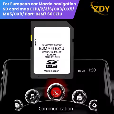 GPS SD Card Satellite Navigation Map for Mazda EZ1U/2 /3/ 6 /CX3 /CX5 /MX5/CX9 Navigation Map SD Car