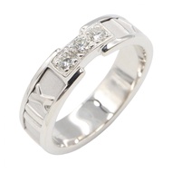 【二手】Tiffany & Co.) Atlas 鑽石戒指，11號，K18WG（白K金），女士鑽石戒指