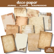 Vintage Paper Blank Decorative Paper | Heavyweight Cardstock | Junk Journal, Planner & Scrapbooking