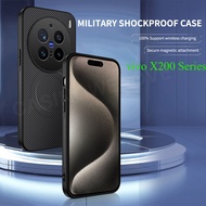 For vivo X200 Pro Carbon Fiber Pattern Magnetic Phone Case For Vivo X200 X 200 X200 Pro X200 Ultra X