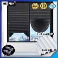 Full Blackout Non-Woven Curtain Pleated Blind Shade Half Blackout For Living Room Bedroom Bathroom Decoration