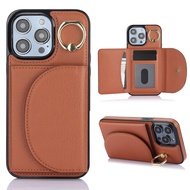Cards Slot Case For iPhone Coin Purse Cases Mobile Phone Shell With Card Holder Casing For iPhone 16