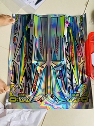 Tem xe wave blade 110 đời cũ Crom titan 7 màu