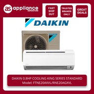 Daikin 0.8HP Cooling King Standard Split Type Non-Inverter Aircon FTNE20AXVL9