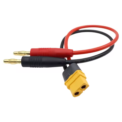 XT60 XT60H Female Plug to 4mm Banana Male Connector Charge Lead Adapter Cable for RC Helicopter Quad