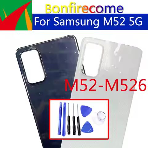 Replacement For Samsung Galaxy M52 5G Back Battery Cover Door Rear Glass Housing 6.7"For Samsung SM-