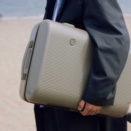 ITO 平原灰 PISTACHIO 2 STRIPED 開心果抗菌行李箱登機托運箱