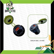 **Ready Stock**Quick Charge QC Twin USB  (A&C) 12/24V Charger 12/24v