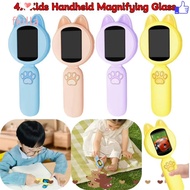 FKILLA Handheld Microscope, 100X IPS Color Screen Magnifying Glass,  Mini LCD Screen with 8 LEDs Kid