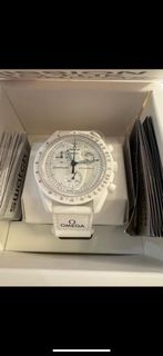 Swatch x omega snoopy moon phase white or black