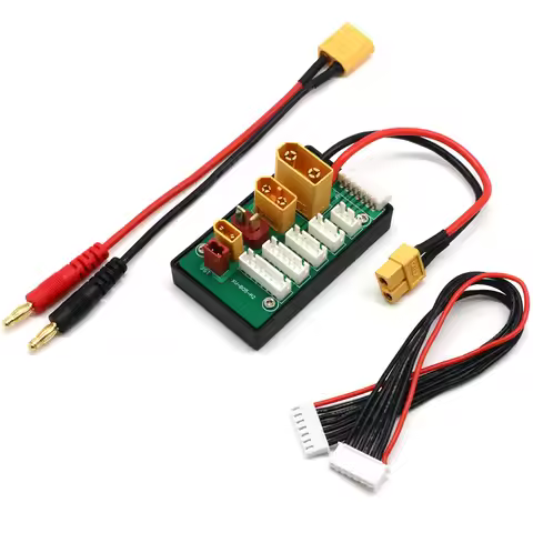 XT30 XT60 XT90 JST T Connector Lipo Battery Charger Board 2-6S Charging Board for Imax B6 B6AC IDST 