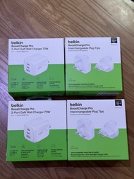 Belkin BoostCharge Pro 70W GaN 三孔充電器 全球通用