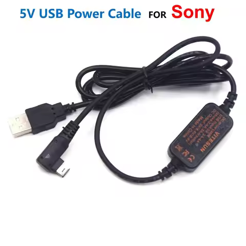 DSLR Power Bank Charger AC-PW10AM USB Cable 8V For Sony A77 A99 A100 A200 A290 A350 A380 A390 A450 A